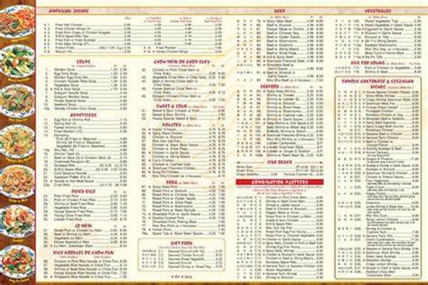 Chinese Menus