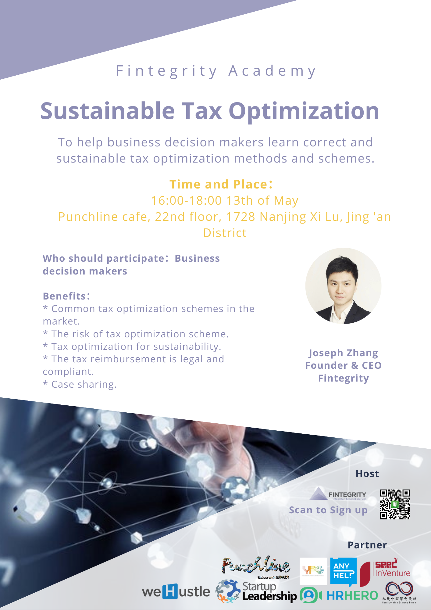 Fintegrity Academy: Sustainable Tax Optimization | Shanghai Events