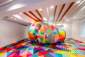 A wonderfully colourful street art exhibition is now at Bund 18